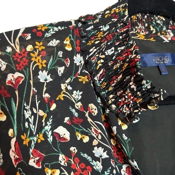 Rachel Rachel Roy Key Hole Floral Fully Lined Fit & Flare Dress - Picture 6 of 15